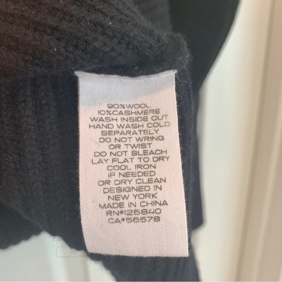 Intermix Black Jacqueline Off-the-Shoulder Slouchy Sweater - Picture 8 of 12